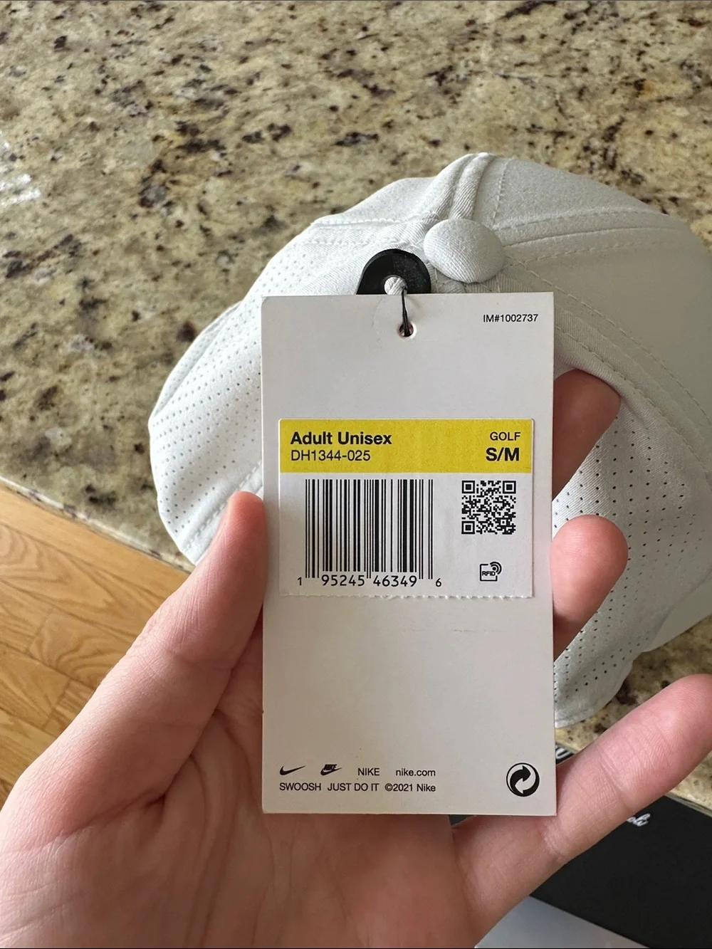 Nike White TW Logo Malbon Flex Golf Cap